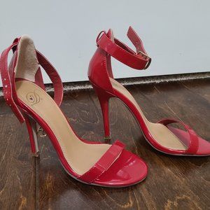 Red Patton leather women's heels size 6